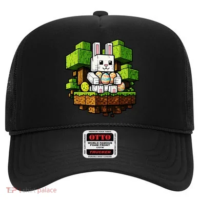 Easter Gamer Bunny Pixel Rabbit Hat