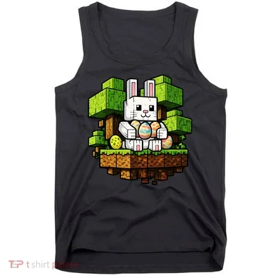 Easter Gamer Bunny Pixel Rabbit Tank Top