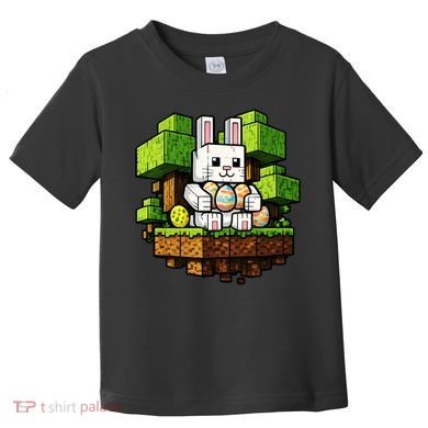 Easter Gamer Bunny Pixel Rabbit Toddler T-Shirt