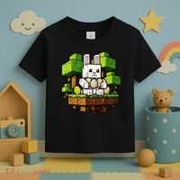 Easter Gamer Bunny Pixel Rabbit Toddler T-Shirt thumb 3