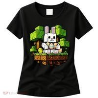 Easter Gamer Bunny Pixel Rabbit Women's T-Shirt thumb 0