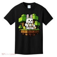 Easter Gamer Bunny Pixel Rabbit Kids T-Shirt thumb 0