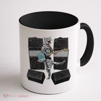 Electric Guitar Cat Amps Monitors Amplified Rockin Kitty Coffee Mug thumb 1