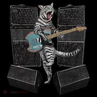 Electric Guitar Cat Amps Monitors Amplified Rockin Kitty Coffee Mug thumb 5
