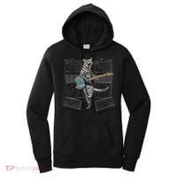 Electric Guitar Cat Amps Monitors Amplified Rockin Kitty Women's Hoodie thumb 0