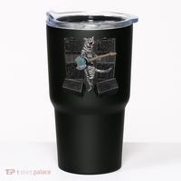 Electric Guitar Cat Amps Monitors Amplified Rockin Kitty Tumbler thumb 0
