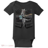Electric Guitar Cat Amps Monitors Amplified Rockin Kitty Baby Bodysuit thumb 0