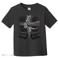 Electric Guitar Cat Amps Monitors Amplified Rockin Kitty Toddler T-Shirt thumb 0