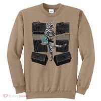 Electric Guitar Cat Amps Monitors Amplified Rockin Kitty Sweatshirt thumb 0