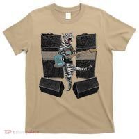 Electric Guitar Cat Amps Monitors Amplified Rockin Kitty T-Shirt thumb 0
