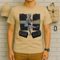 Electric Guitar Cat Amps Monitors Amplified Rockin Kitty T-Shirt thumb 6