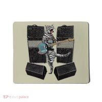 Electric Guitar Cat Amps Monitors Amplified Rockin Kitty Mousepad thumb 0