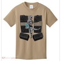 Electric Guitar Cat Amps Monitors Amplified Rockin Kitty Kids T-Shirt thumb 0