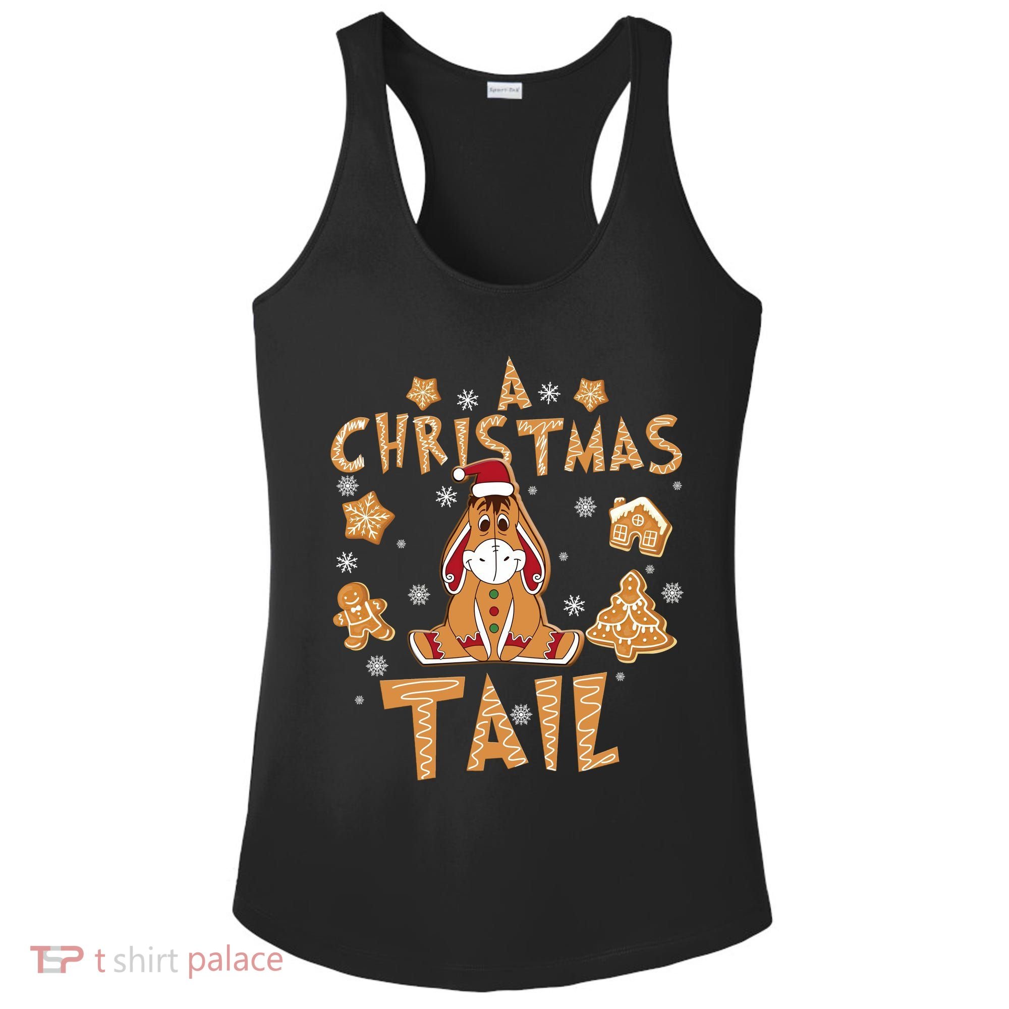 Eeyore Gingerbread Christmas Eeyore Gingerbread Ladies PosiCharge Competitor Racerback Tank