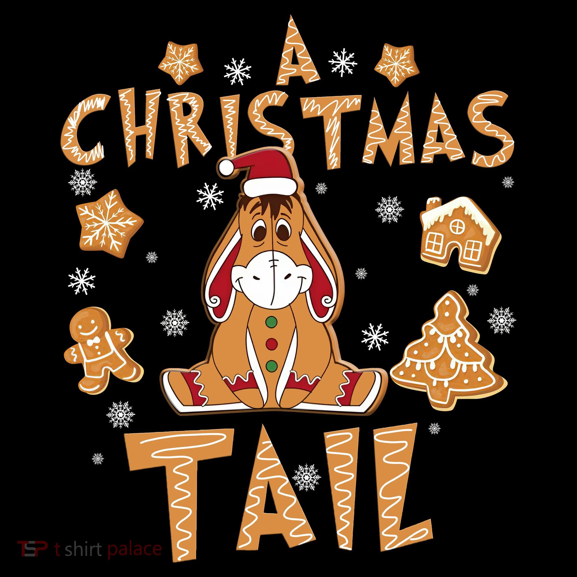 Eeyore Gingerbread Christmas Eeyore Gingerbread Ladies PosiCharge Competitor Racerback Tank