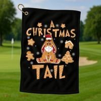 Eeyore Gingerbread Christmas Eeyore Gingerbread Golf Towel thumb 1