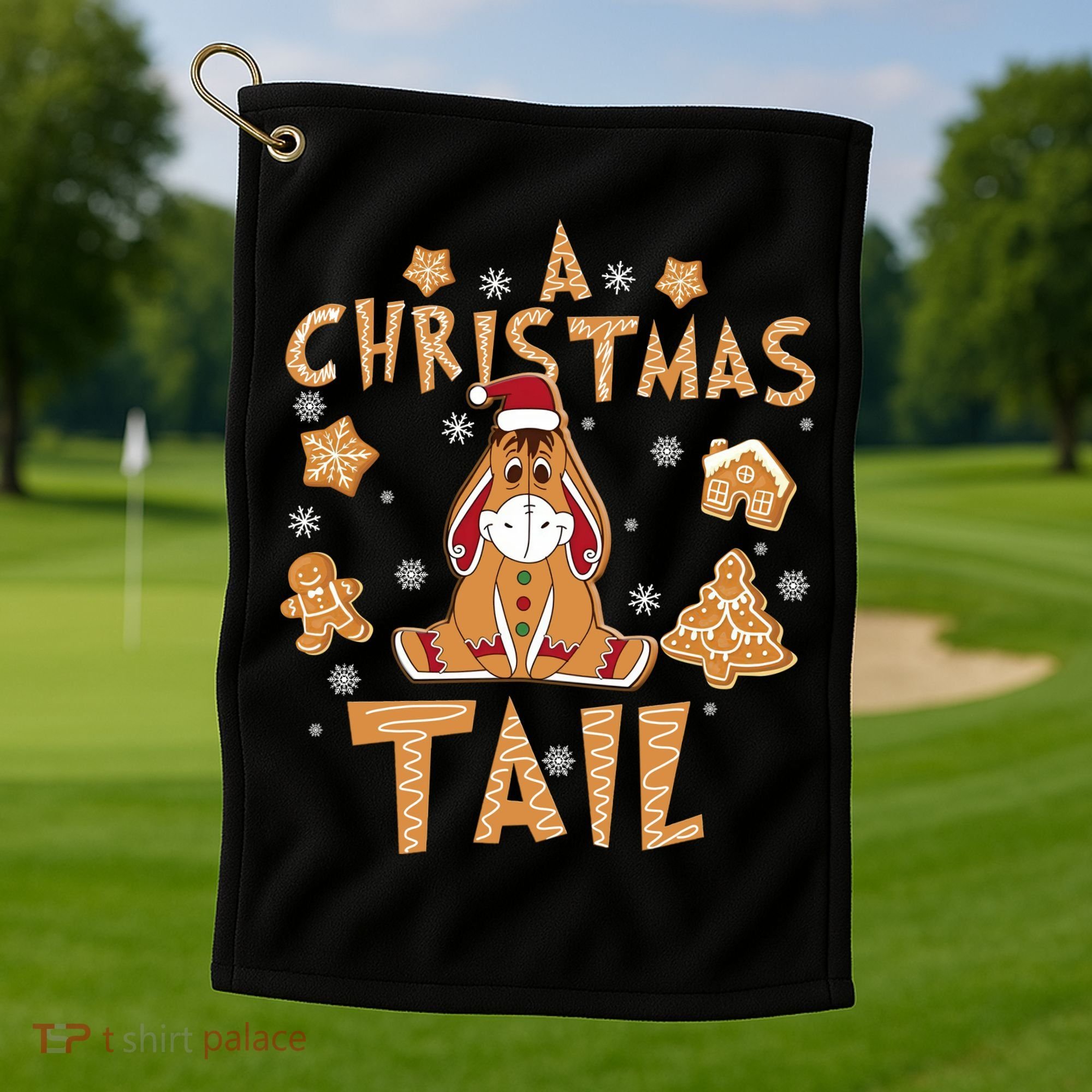 Eeyore Gingerbread Christmas Eeyore Gingerbread Golf Towel