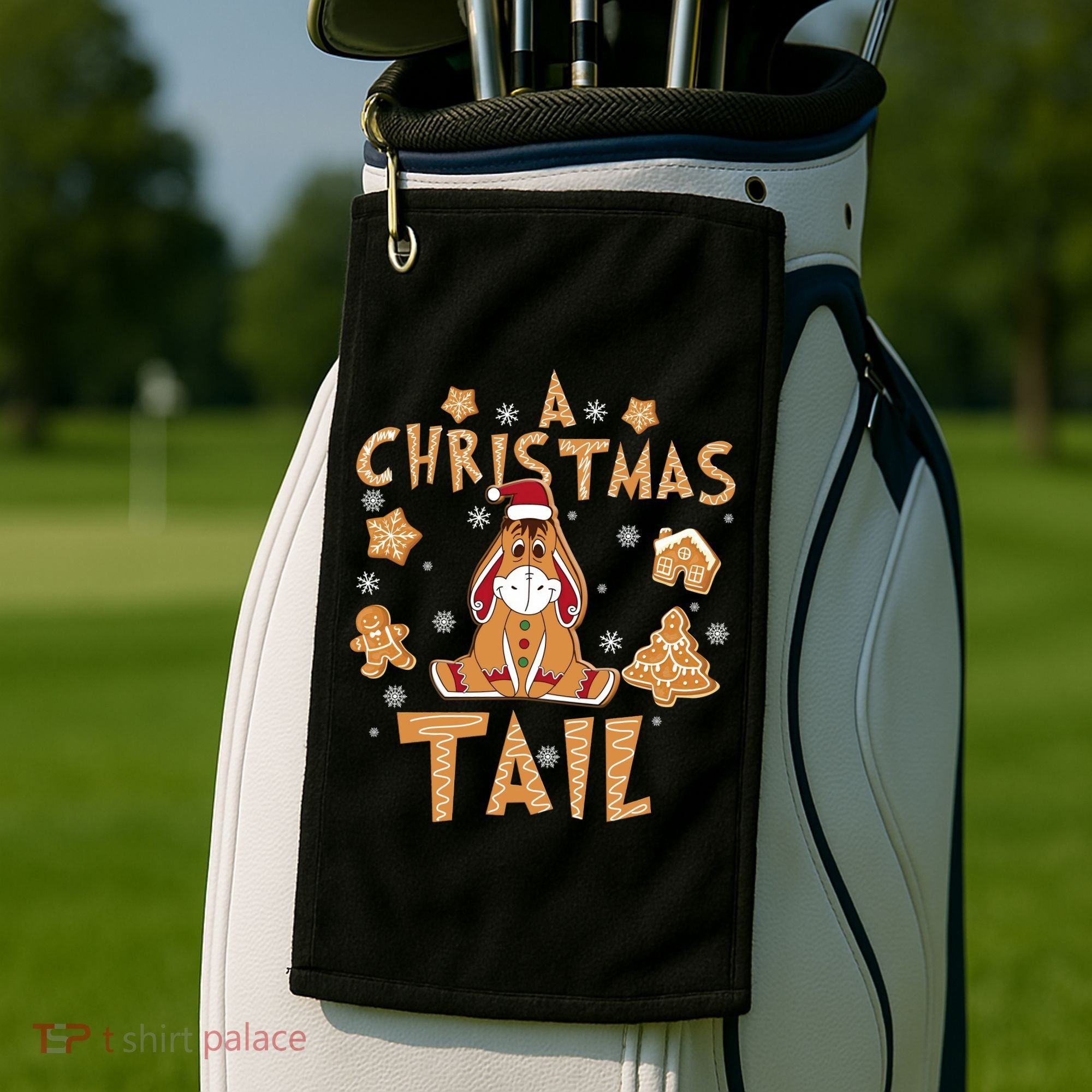 Eeyore Gingerbread Christmas Eeyore Gingerbread Golf Towel