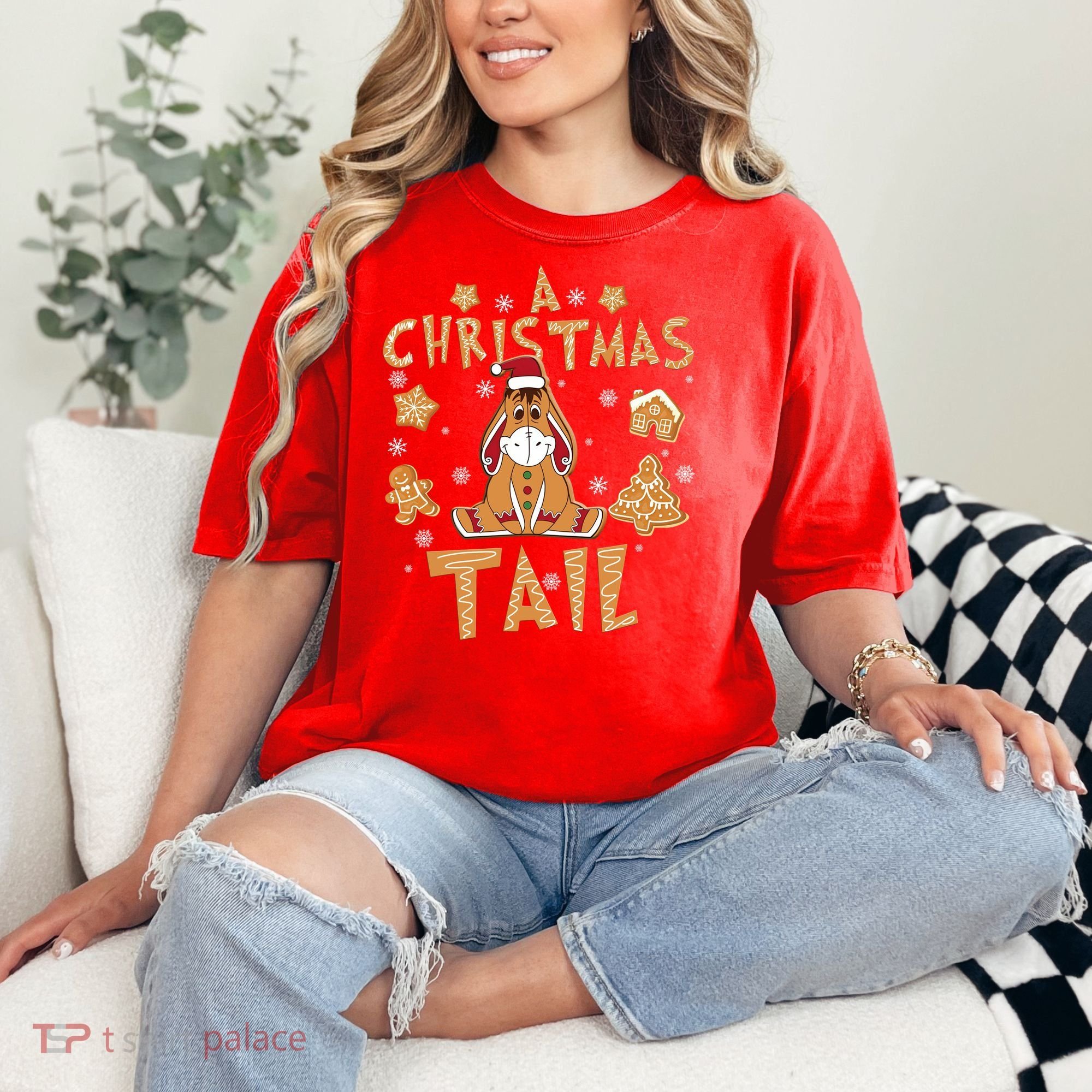 Eeyore Gingerbread Christmas Eeyore Gingerbread Comfort Colors T-Shirt