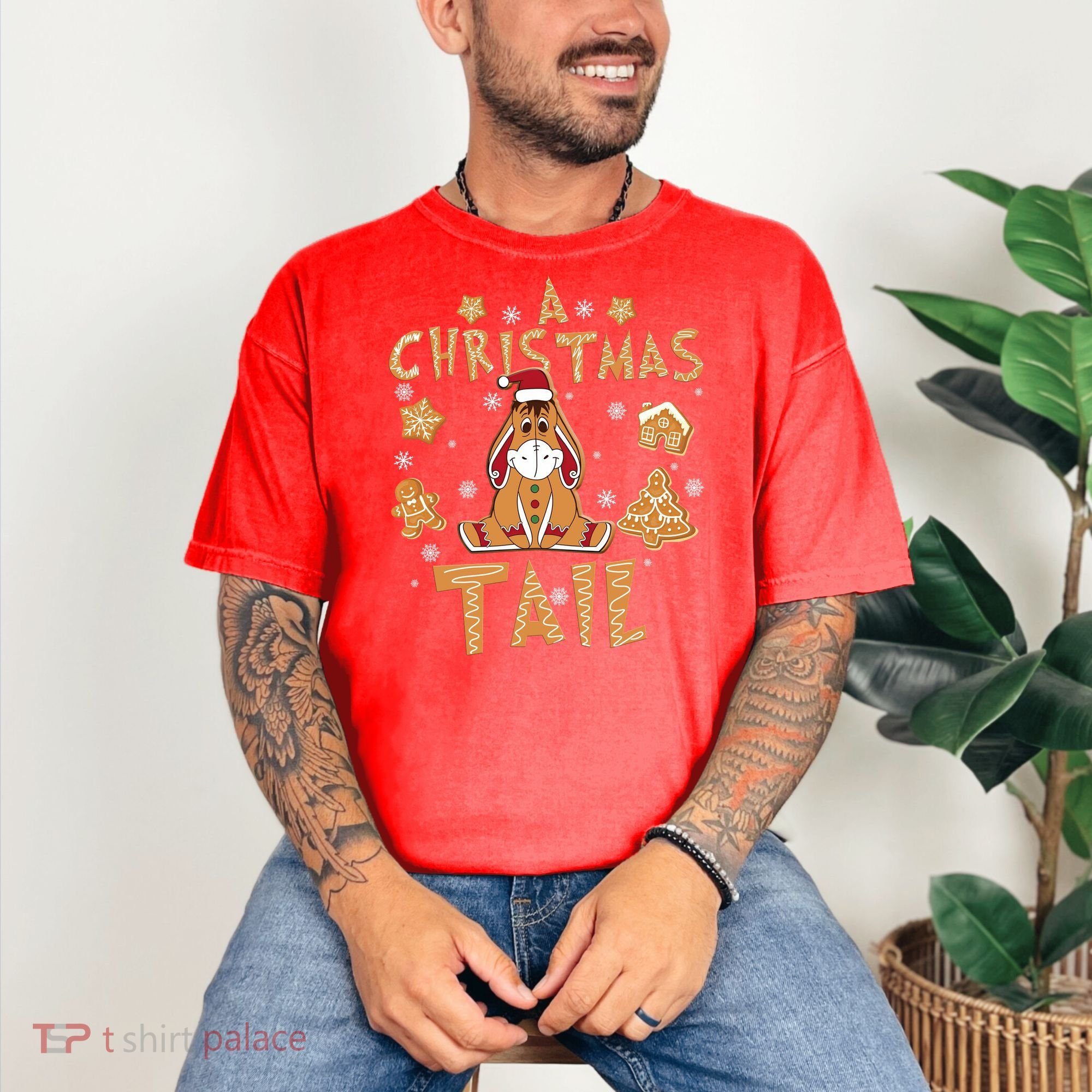 Eeyore Gingerbread Christmas Eeyore Gingerbread Comfort Colors T-Shirt