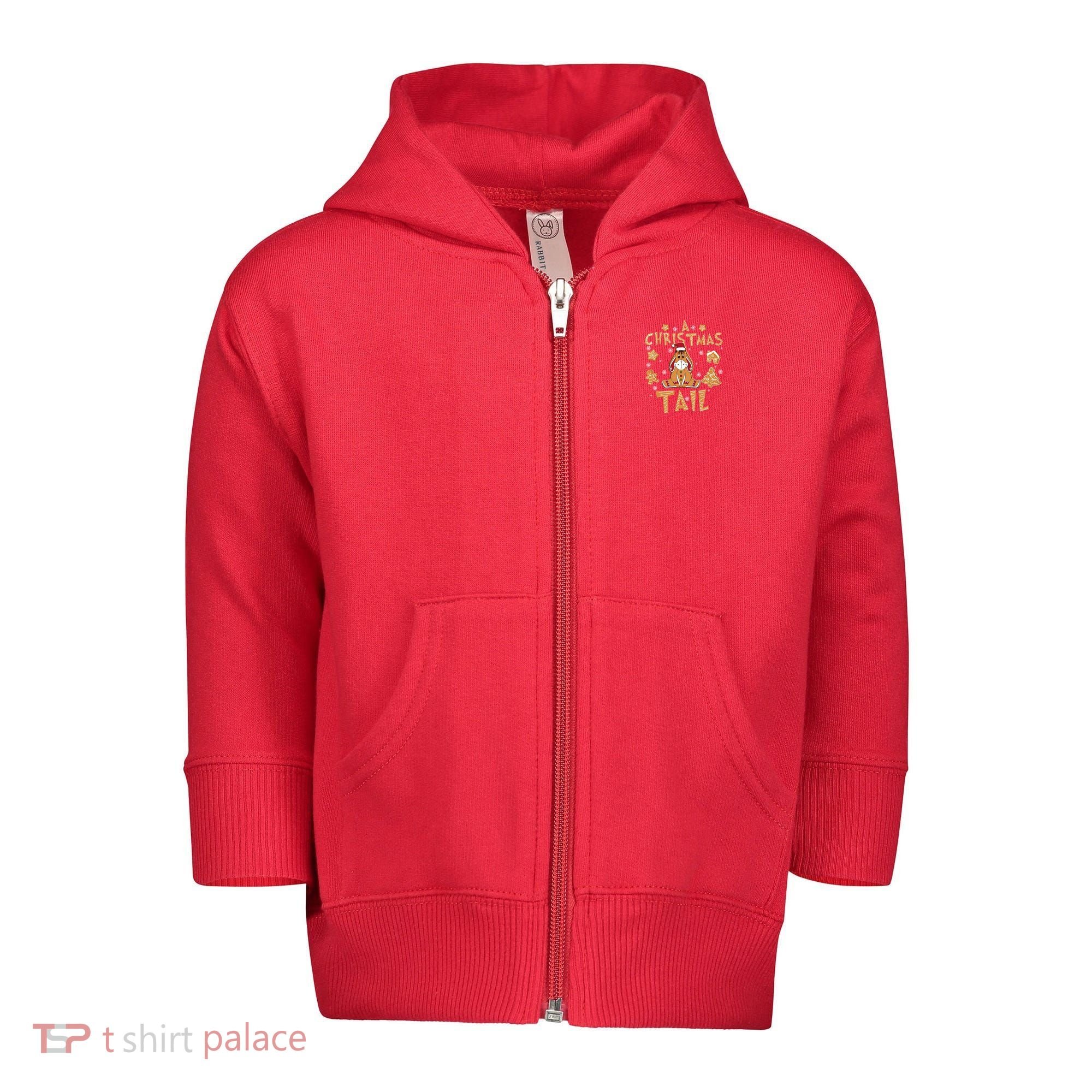 Eeyore Gingerbread Christmas Eeyore Gingerbread Toddler Zip Fleece Hoodie