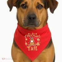 Eeyore Gingerbread Christmas Eeyore Gingerbread USA-Made Doggie Bandana thumb 1