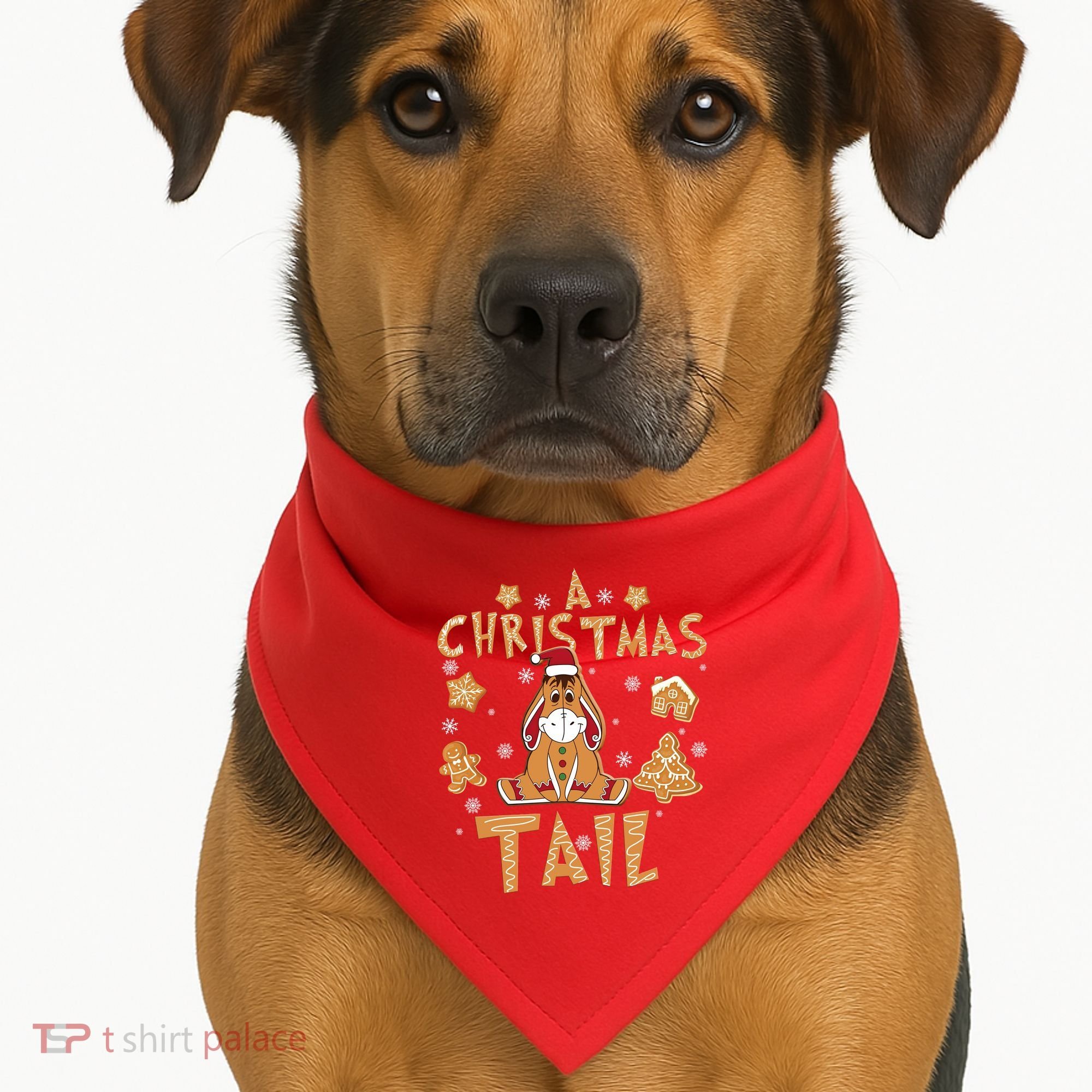 Eeyore Gingerbread Christmas Eeyore Gingerbread USA-Made Doggie Bandana