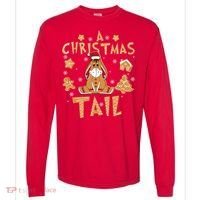 Eeyore Gingerbread Christmas Eeyore Gingerbread Comfort Colors Heavyweight Long Sleeve T-Shirt thumb 0