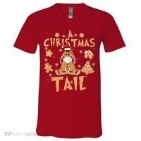 Eeyore Gingerbread Christmas Eeyore Gingerbread V-Neck T-Shirt thumb 0