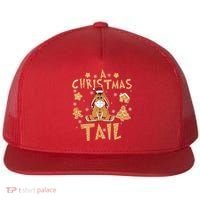Eeyore Gingerbread Christmas Eeyore Gingerbread Flat Bill Trucker Hat thumb 0