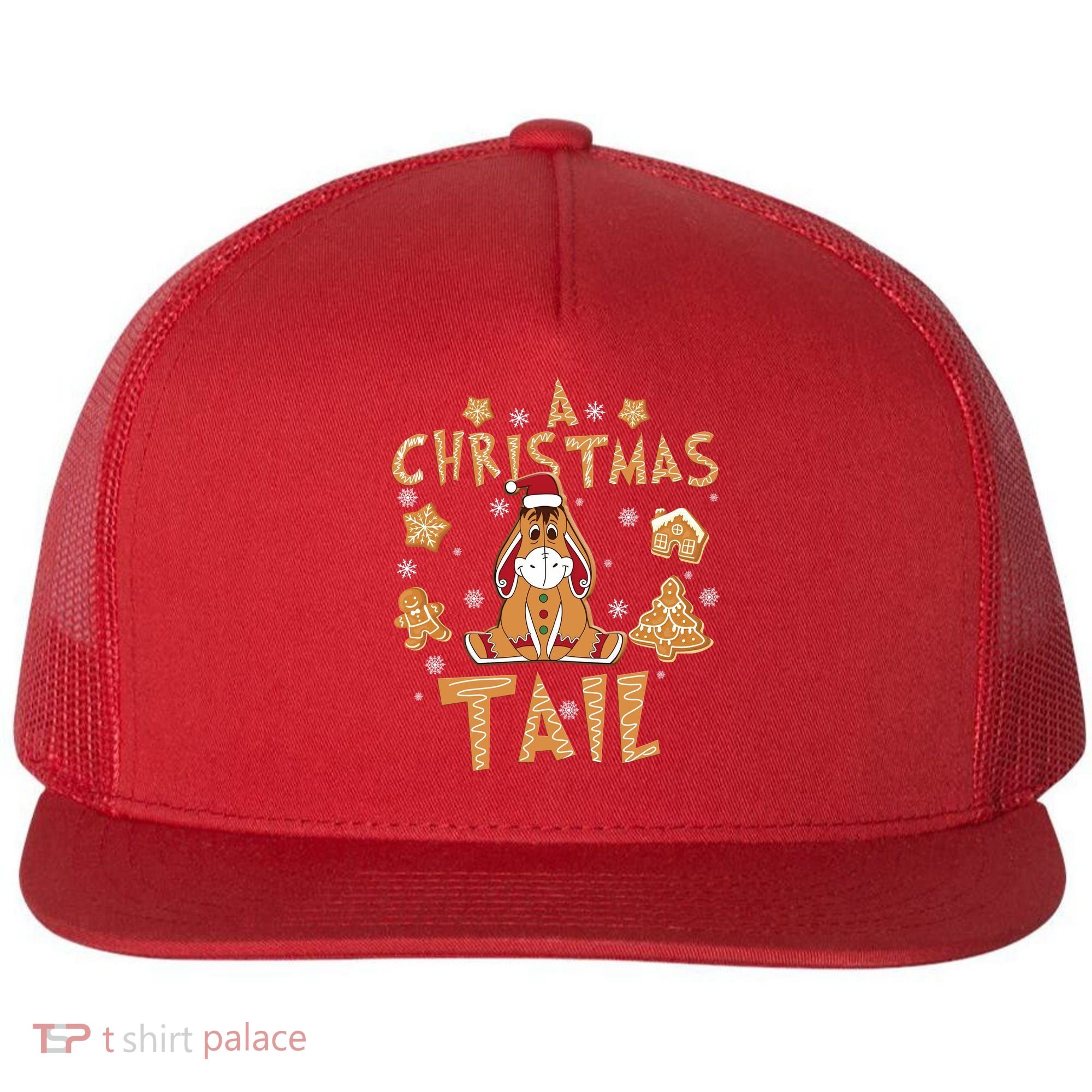 Eeyore Gingerbread Christmas Eeyore Gingerbread Flat Bill Trucker Hat