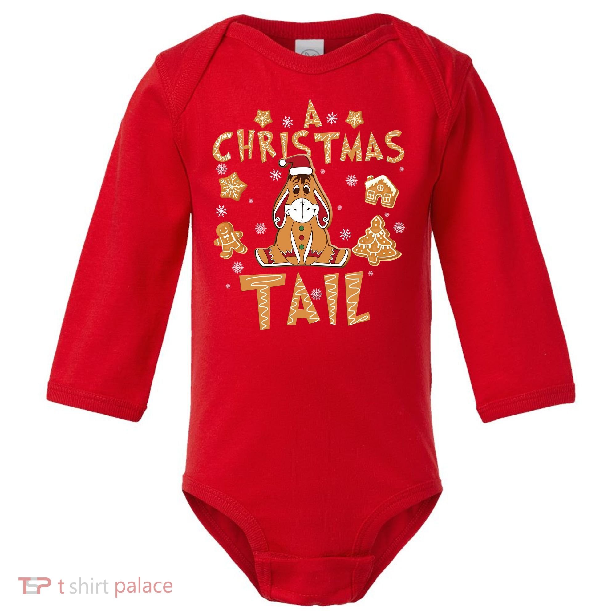 Eeyore Gingerbread Christmas Eeyore Gingerbread Baby Long Sleeve Bodysuit