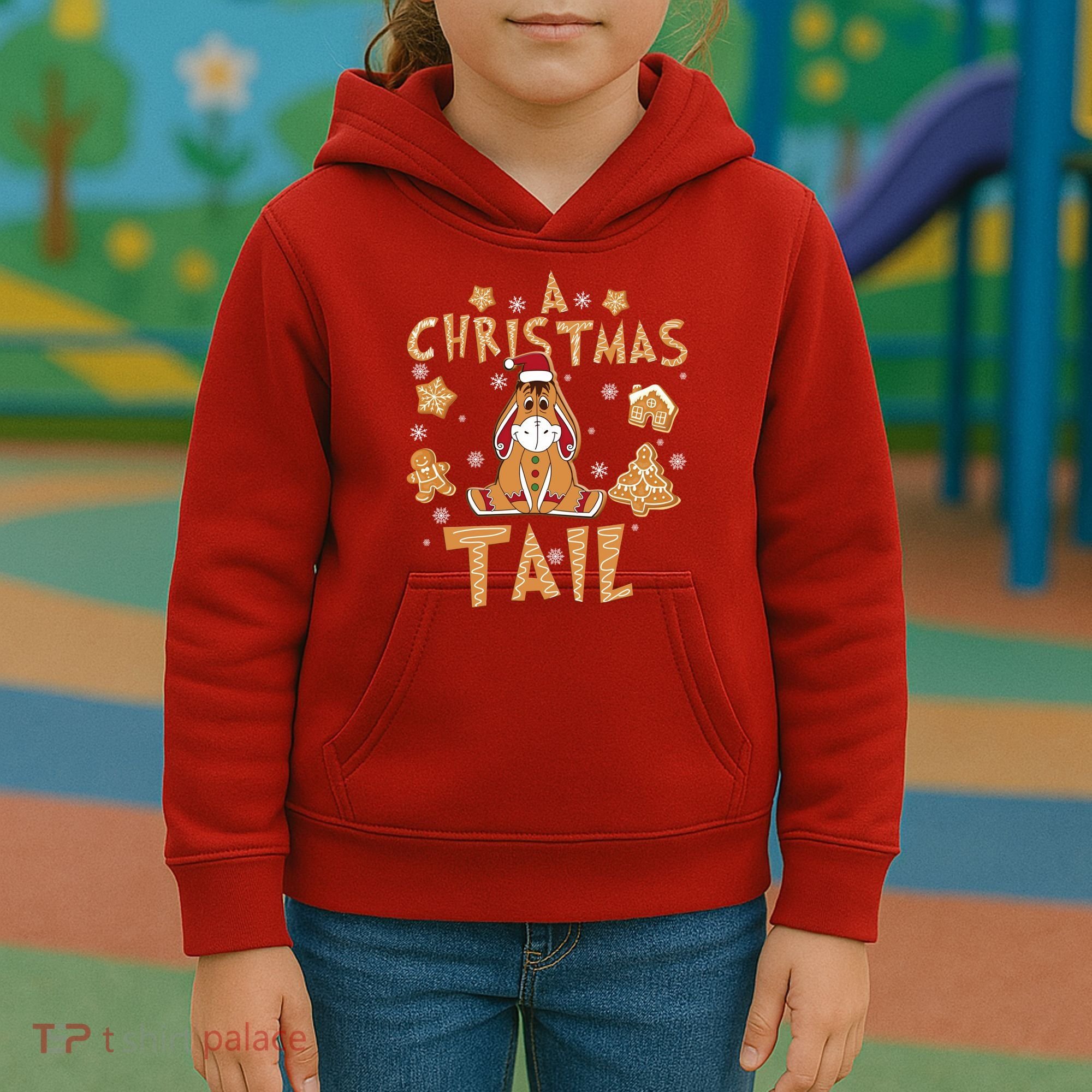 Eeyore Gingerbread Christmas Eeyore Gingerbread Kids Hoodie