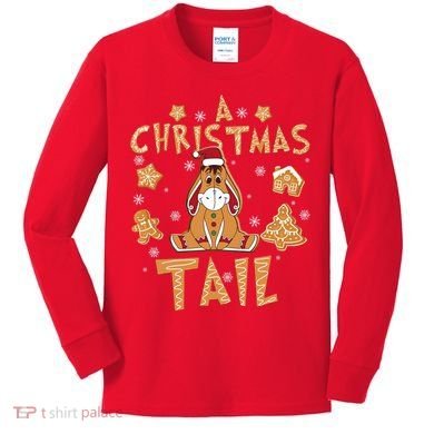Eeyore Gingerbread Christmas Eeyore Gingerbread Kids Long Sleeve Shirt
