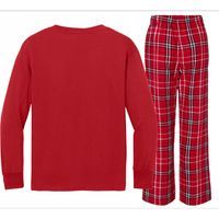 Eeyore Gingerbread Christmas Eeyore Gingerbread Kids Long Sleeve Plaid Pajama Set thumb 1