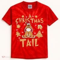 Eeyore Gingerbread Christmas Eeyore Gingerbread Kids Tie-Dye T-Shirt thumb 0
