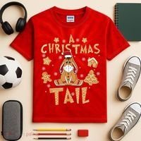 Eeyore Gingerbread Christmas Eeyore Gingerbread Kids Tie-Dye T-Shirt thumb 2