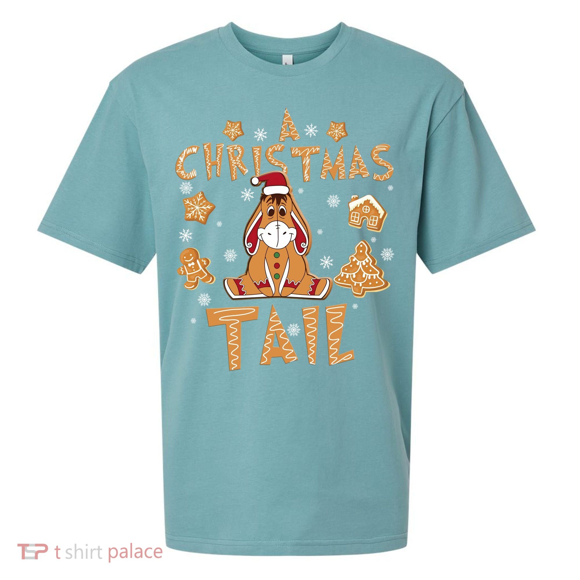 Eeyore Gingerbread Christmas Eeyore Gingerbread Sueded Cloud Jersey T-Shirt