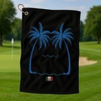 El Golfo De MéXico Dolphin Golf Of Mexico Golf Towel thumb 1