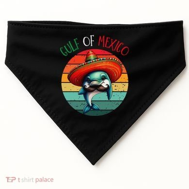 El Golfo De MéXico Dolphin Gulf Of Mexico USA-Made Doggie Bandana