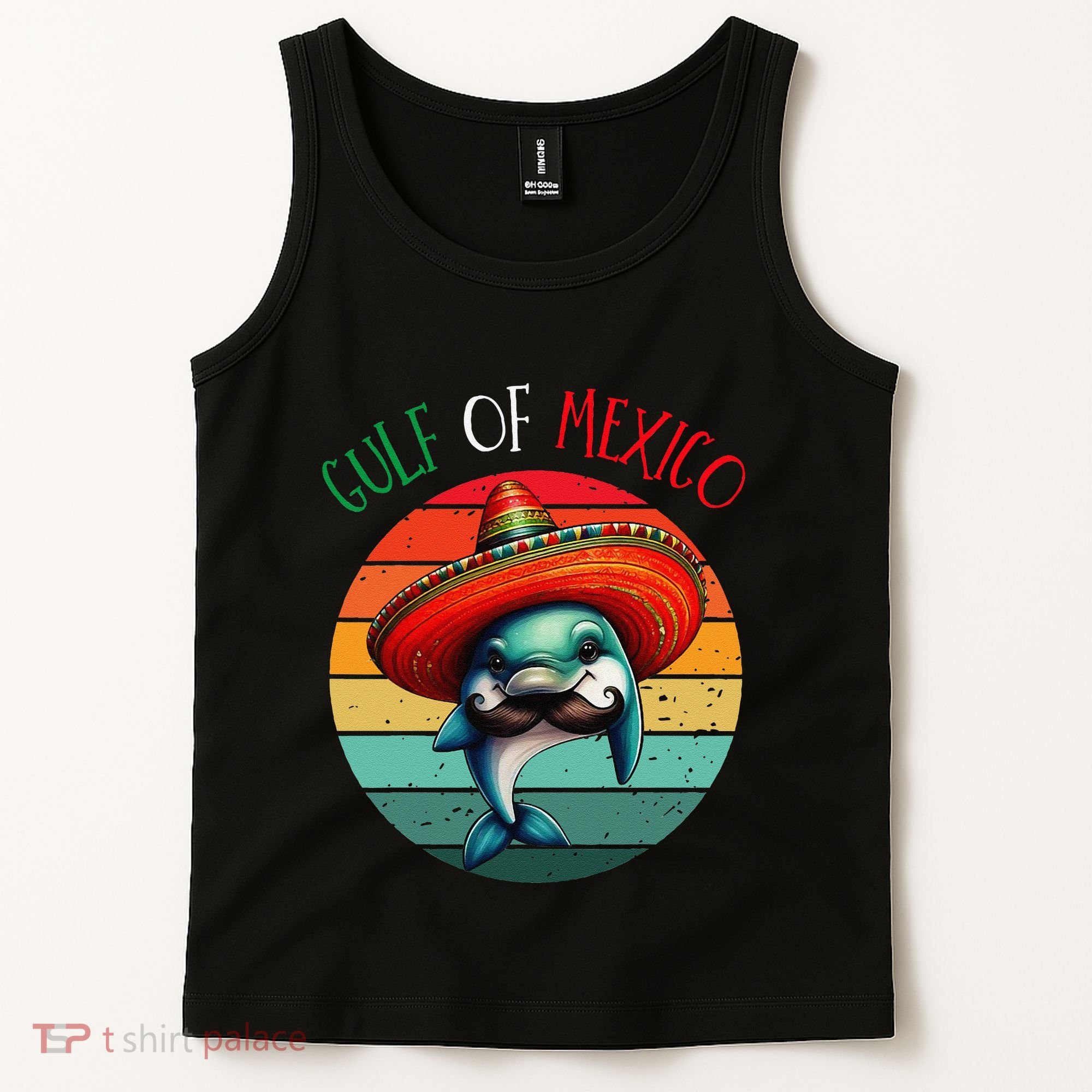 El Golfo De MéXico Dolphin Gulf Of Mexico Tank Top