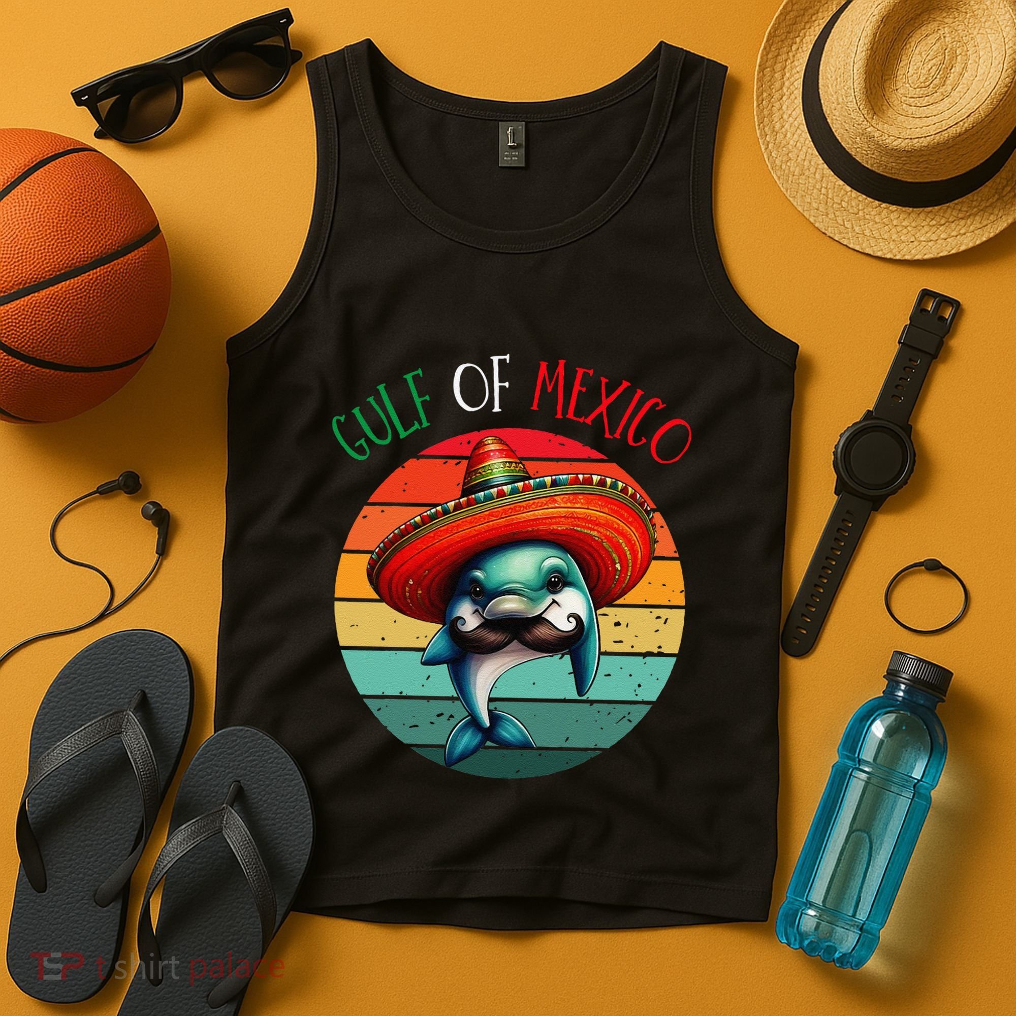 El Golfo De MéXico Dolphin Gulf Of Mexico Tank Top