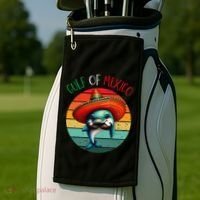 El Golfo De MéXico Dolphin Gulf Of Mexico Golf Towel thumb 2