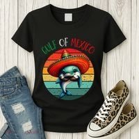El Golfo De MéXico Dolphin Gulf Of Mexico Women's T-Shirt thumb 3