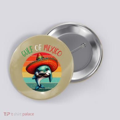 El Golfo De MéXico Dolphin Gulf Of Mexico Button