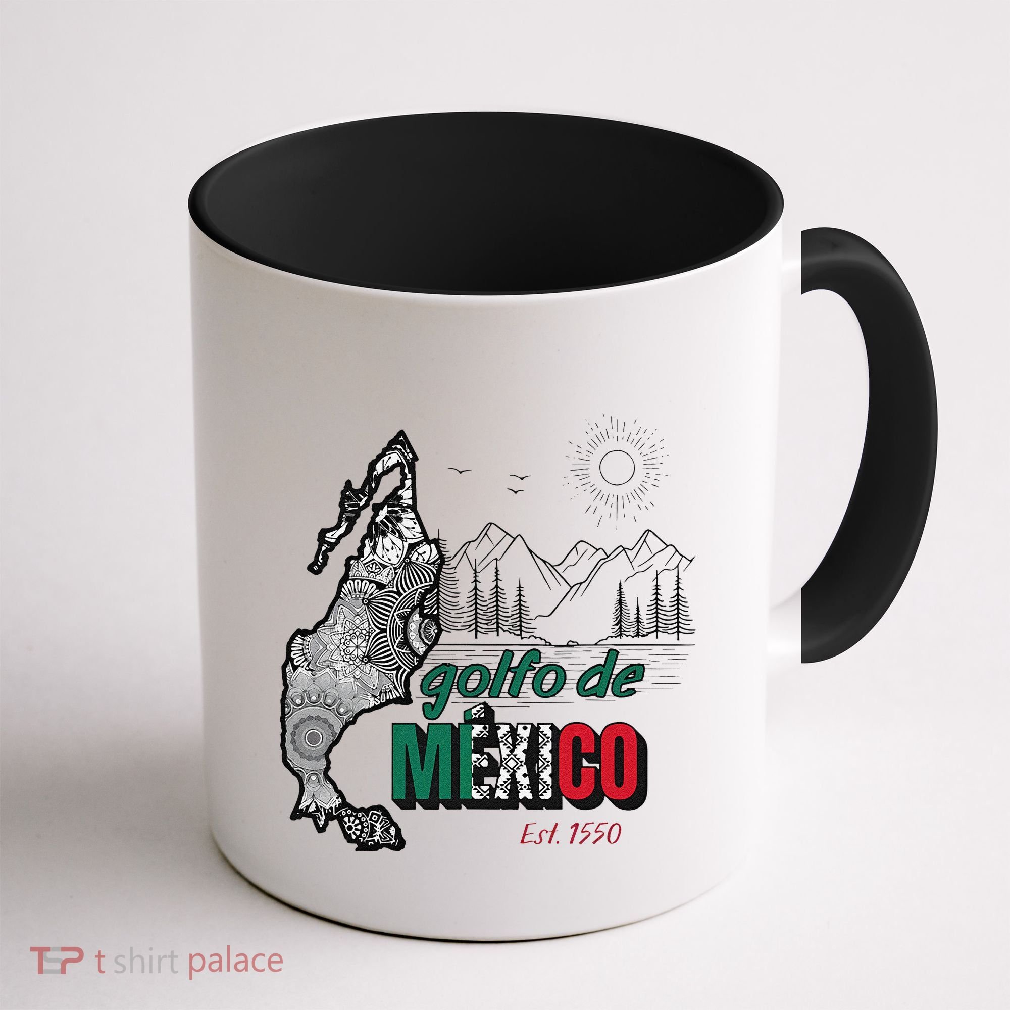 El Golfo De MéXico Gulf Of Mexico Est 1550 Historic Map Coffee Mug