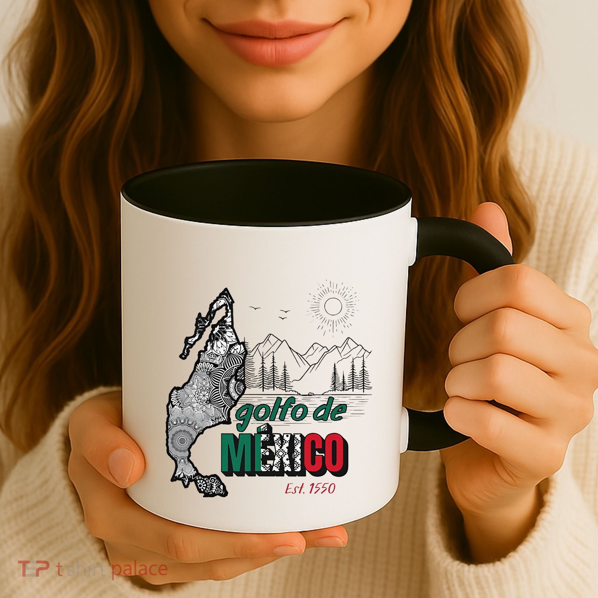 El Golfo De MéXico Gulf Of Mexico Est 1550 Historic Map Coffee Mug