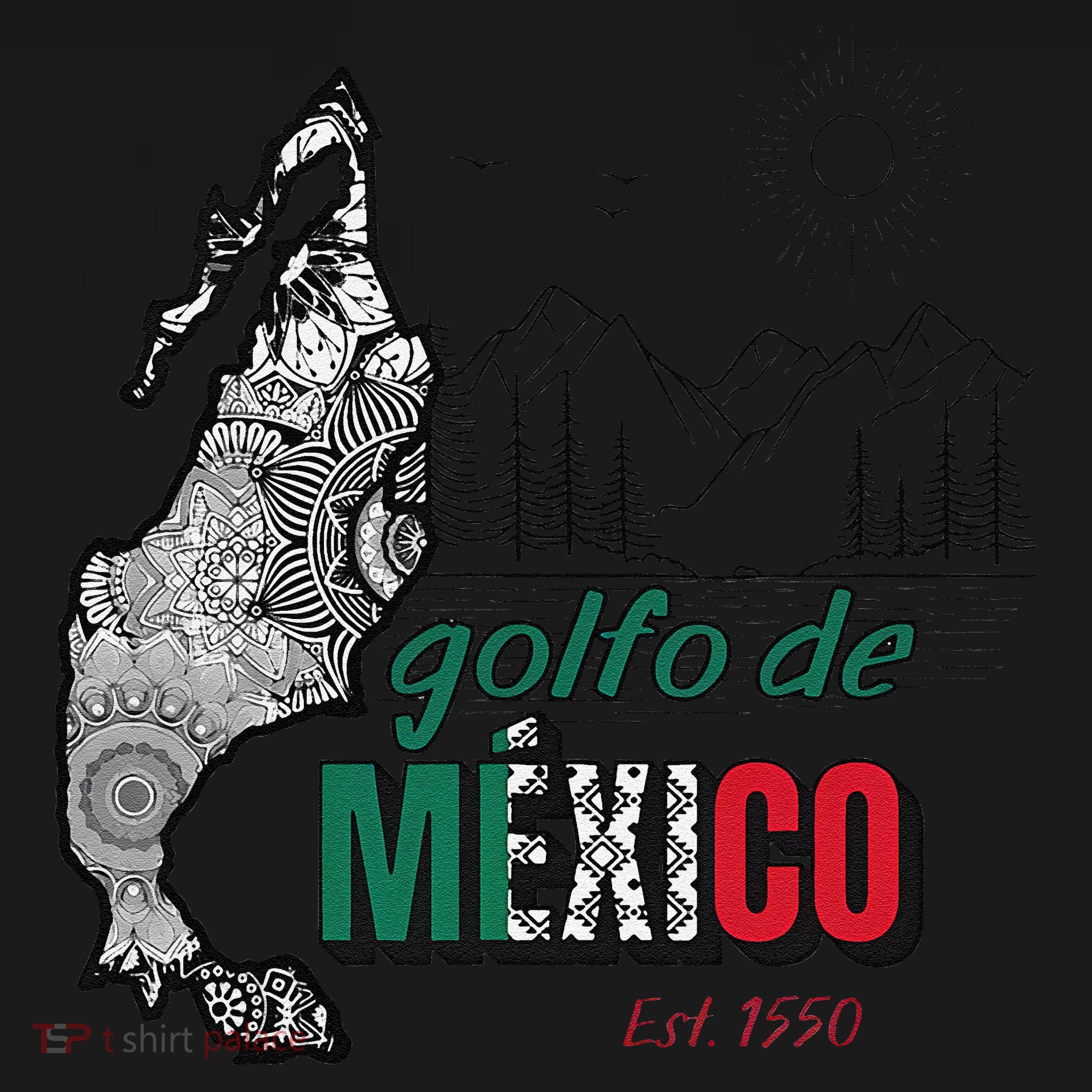 El Golfo De MéXico Gulf Of Mexico Est 1550 Historic Map Women's Hoodie