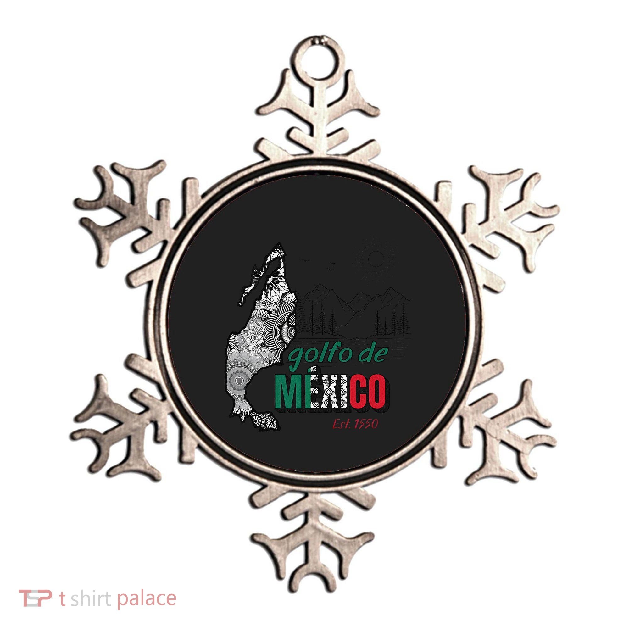 El Golfo De MéXico Gulf Of Mexico Est 1550 Historic Map Ornament