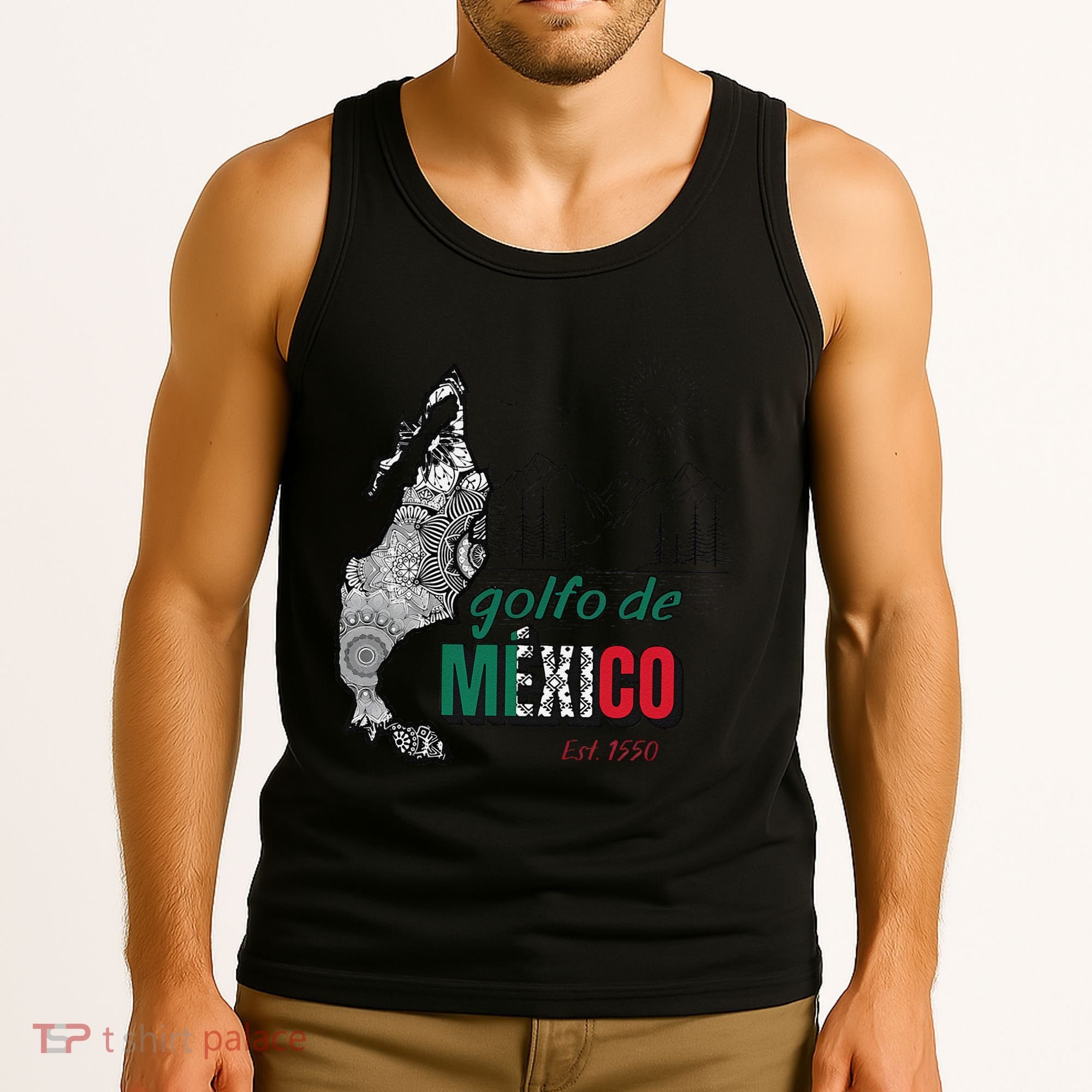El Golfo De MéXico Gulf Of Mexico Est 1550 Historic Map Tank Top